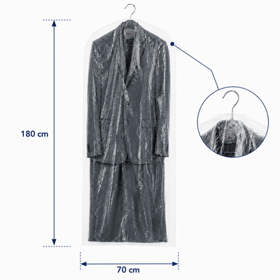 Huse transparente pentru haine (set 100 buc) - CraftUp