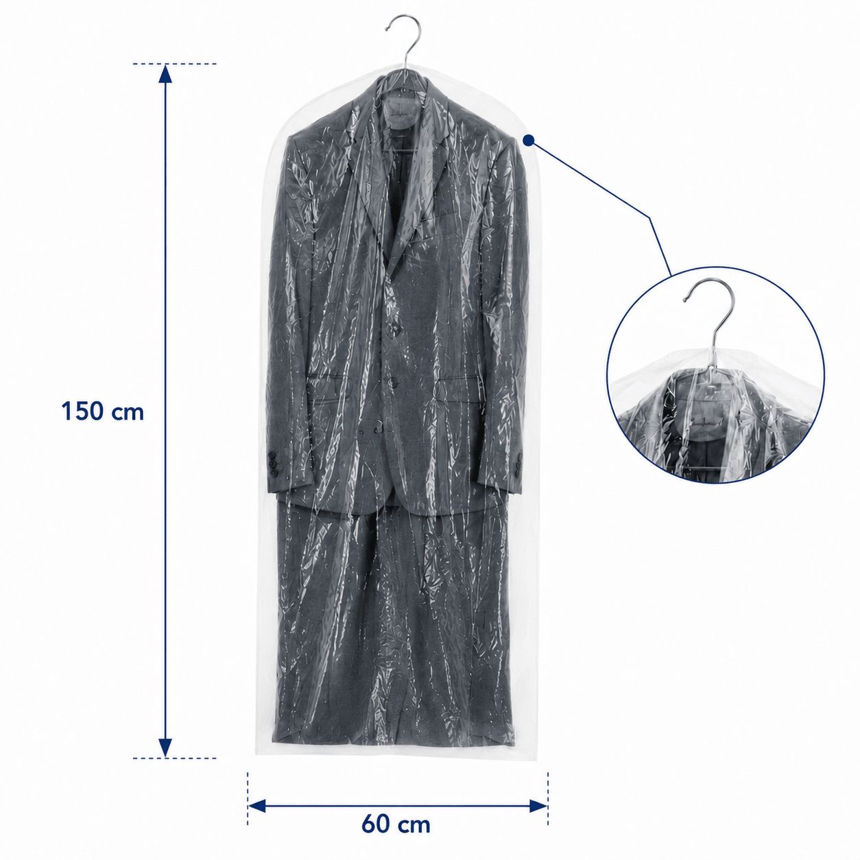 Huse transparente pentru haine (set 100 buc) - CraftUp