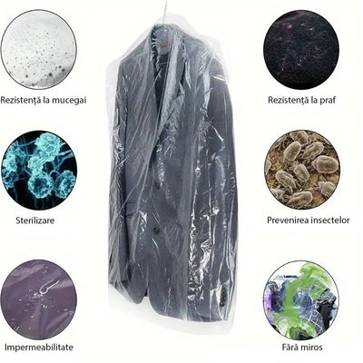 Huse transparente pentru haine (set 100 buc) - CraftUp