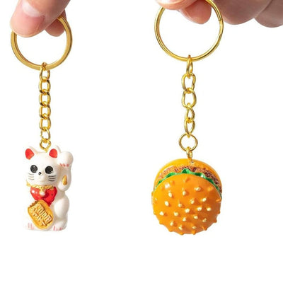 Inele breloc aurii 2.5cm cu lanț (set 200 buc) - CraftUp