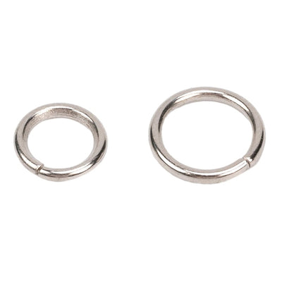 Inele simple metalice deschise - argintiu (1 kg) - CraftUp
