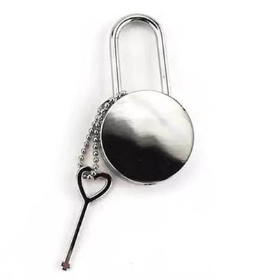 Lacăt metalic sublimabil cu cheiță - rotund - CraftUp