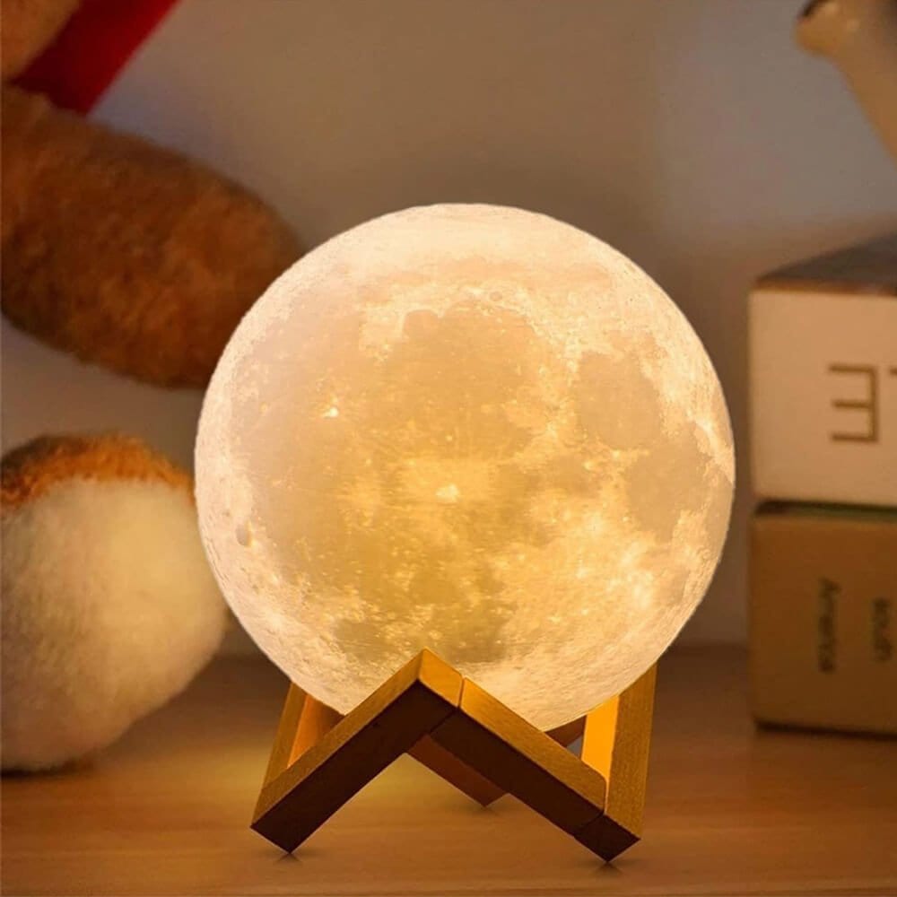 Lampă wireless cu boxă integrată - lună - CraftUp