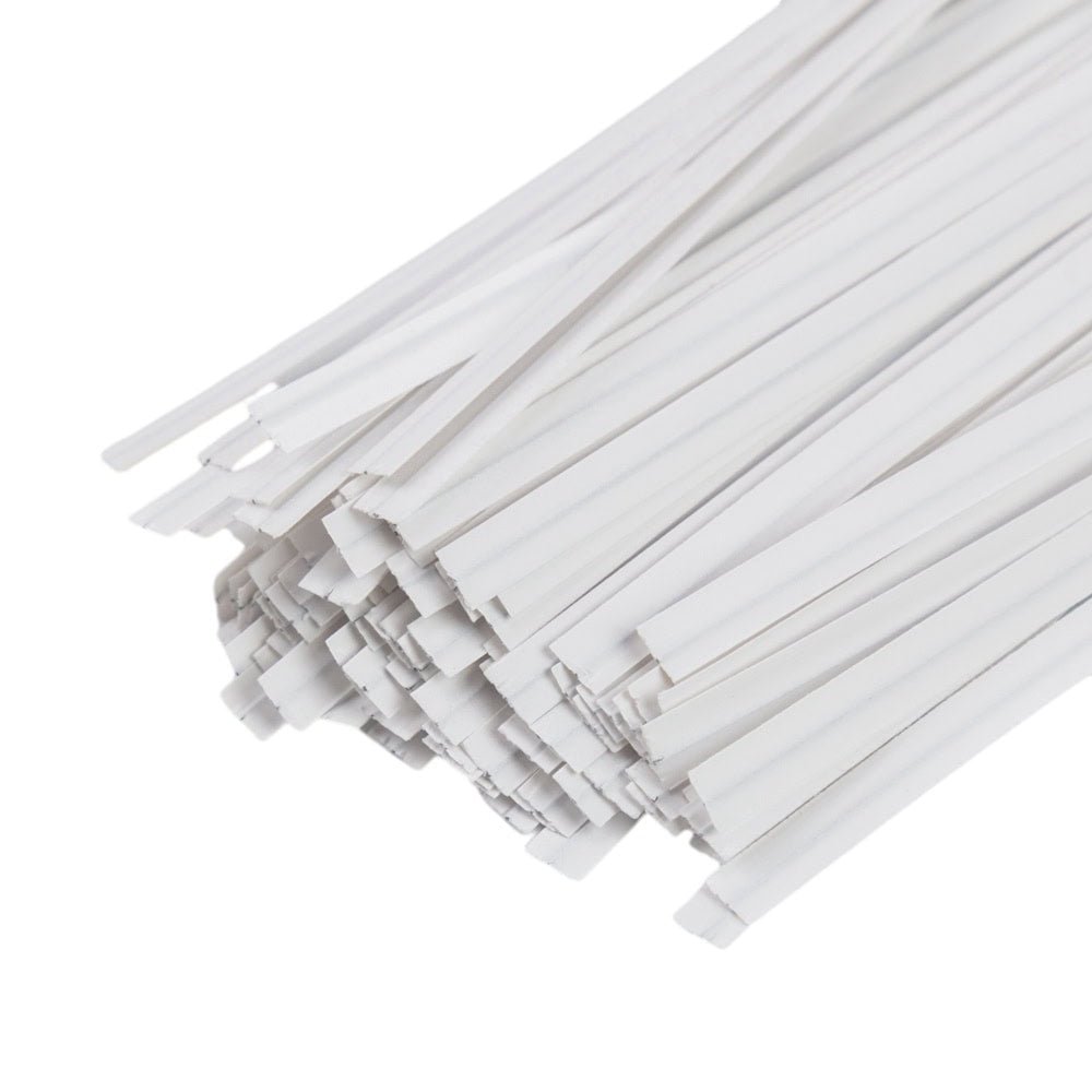 Legături hartie 9cm - Alb (set 1000 buc) - CraftUp