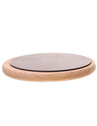 Magnet gravabil din lemn – rotund - CraftUp