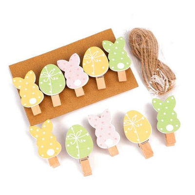 Mini cârlige decorative de Paște (set 10 buc) - CraftUp