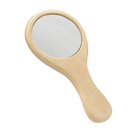 Oglindă lemn mică 11.5 cm - CraftUp