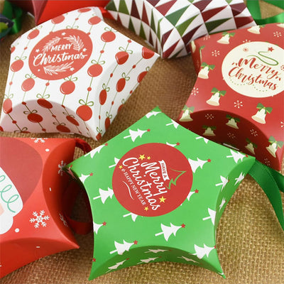 Ornament de brad din carton CRĂCIUN 1 (set 10 buc) - CraftUp