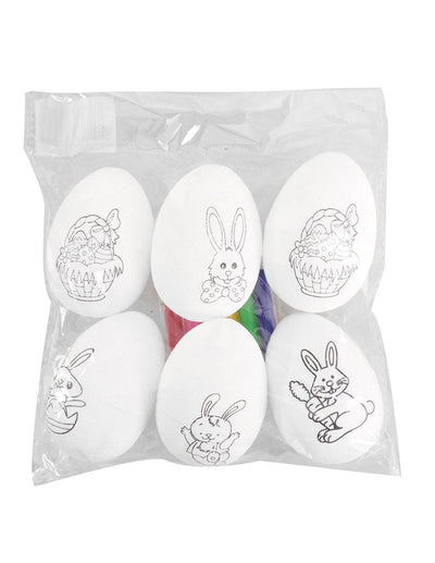 Ouă de Paște de colorat – set 6 buc - CraftUp