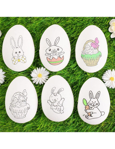 Ouă de Paște de colorat – set 6 buc - CraftUp