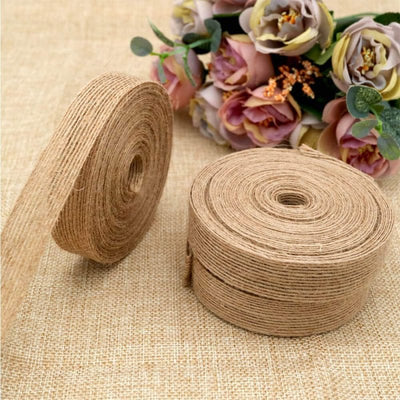 Panglică iută lățime 2,5cm și lungime 100m - CraftUp