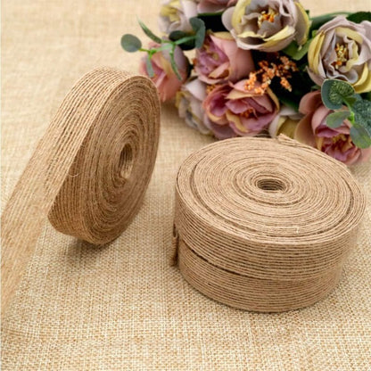 Panglică iută lățime 2,5cm și lungime 100m - CraftUp