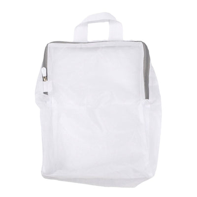 Plase de rufe cu mâner și fermoar - alb (set 10 buc) - 40x50x10cm - CraftUp