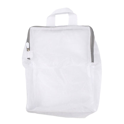 Plase de rufe cu mâner și fermoar - alb (set 10 buc) - 40x50x10cm - CraftUp