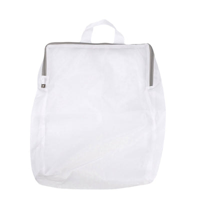 Plase de rufe cu mâner și fermoar - alb (set 10 buc) - 40x50x10cm - CraftUp