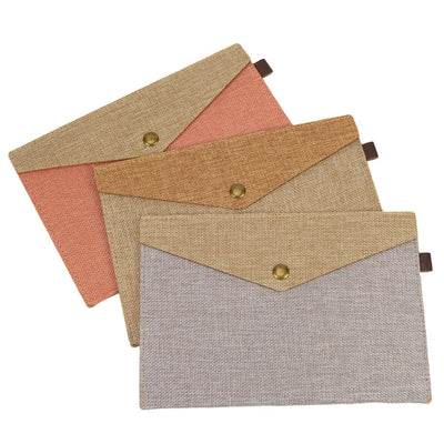 Plic textil cu capsă magnetică - gri - CraftUp