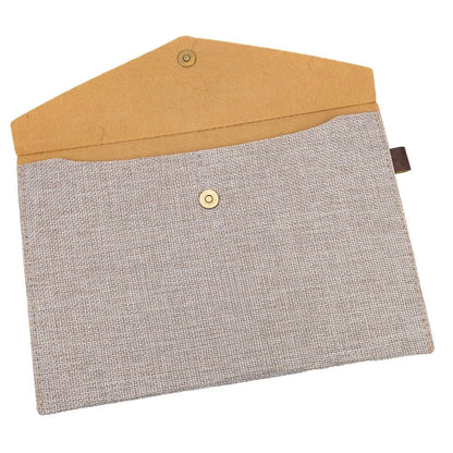 Plic textil cu capsă magnetică - gri - CraftUp