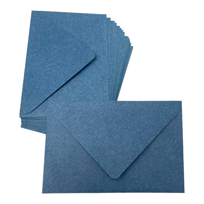Plicuri colorate hârtie - albastru (set 20 buc) 16.5x11cm - CraftUp