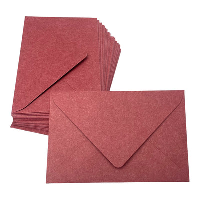 Plicuri colorate hârtie - vișiniu (set 20 buc) 16.5x11cm - CraftUp