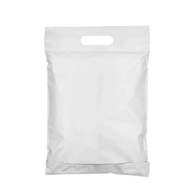 Plicuri curierat cu mâner - alb (set 100 buc) - CraftUp