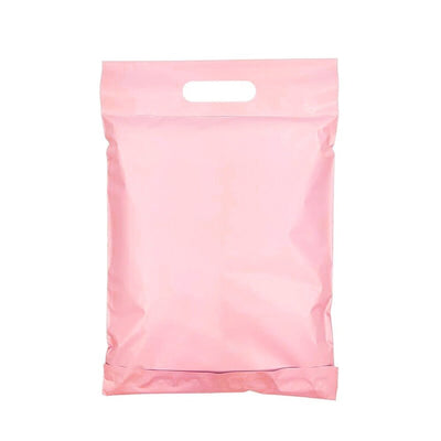 Plicuri curierat cu mâner - roz (set 100 buc) - CraftUp