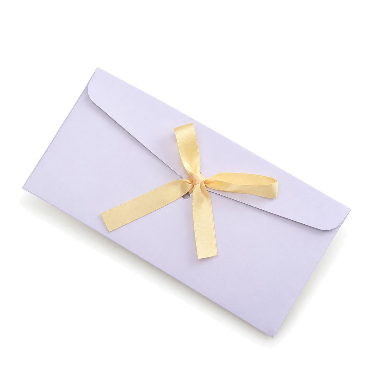 Plicuri sidefate cu fundiță din satin - alb (set 10 buc) - CraftUp