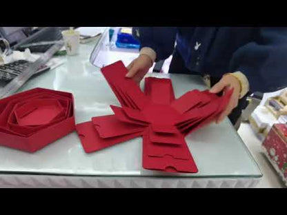 Cutie foto explozivă hexagonală (Explosion Box) - negru