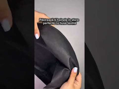 Husă haine non woven - negru