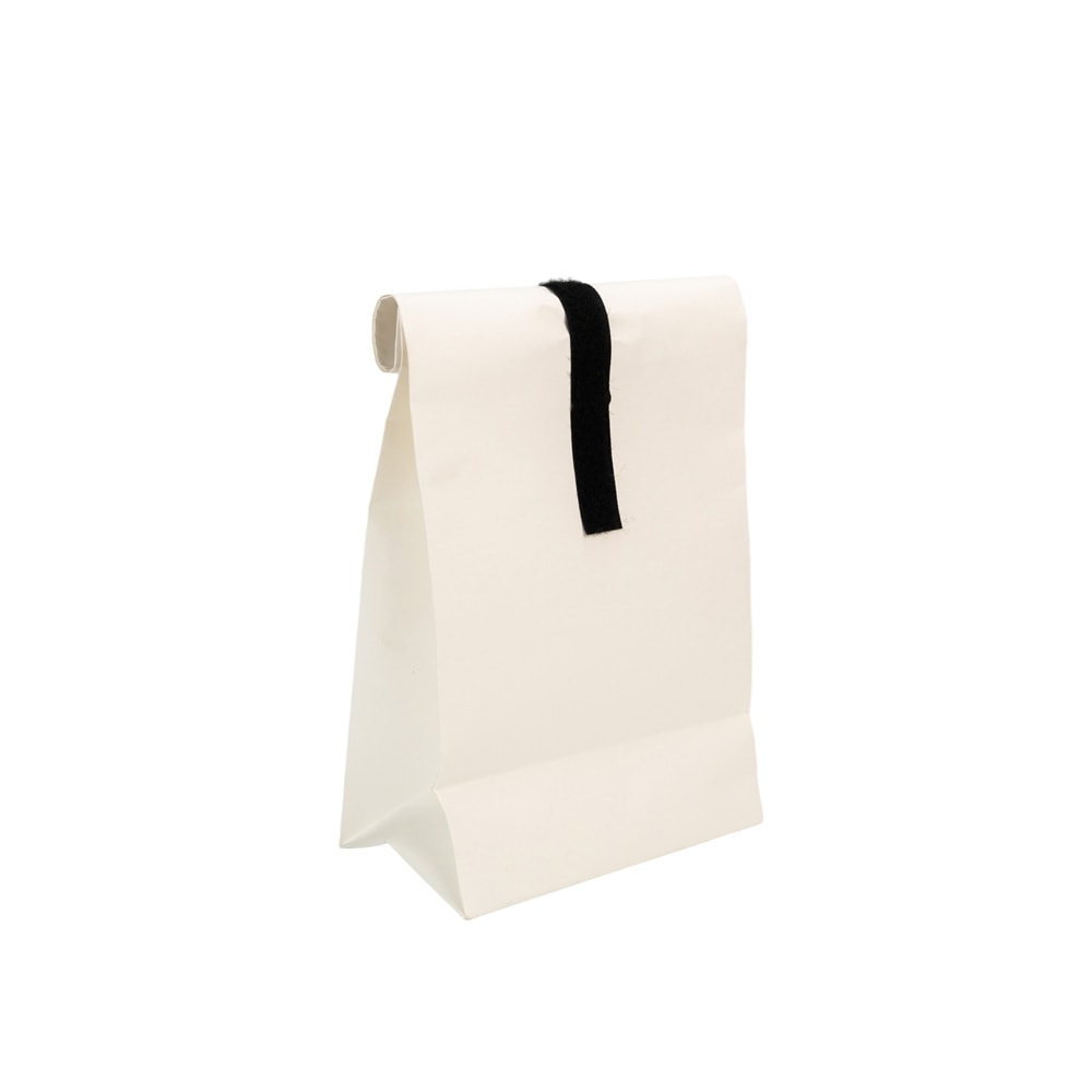Pungă pliabilă cu sistem de închidere velcro - alb (set 10 buc) - CraftUp