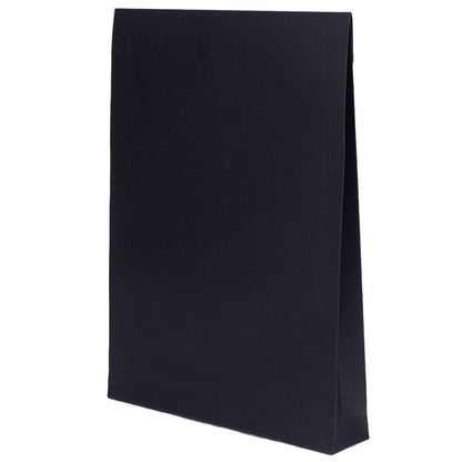 Pungă stand up cu fereastră și închidere cu sfoară - negru (set 10 buc) 36x27x5cm - CraftUp