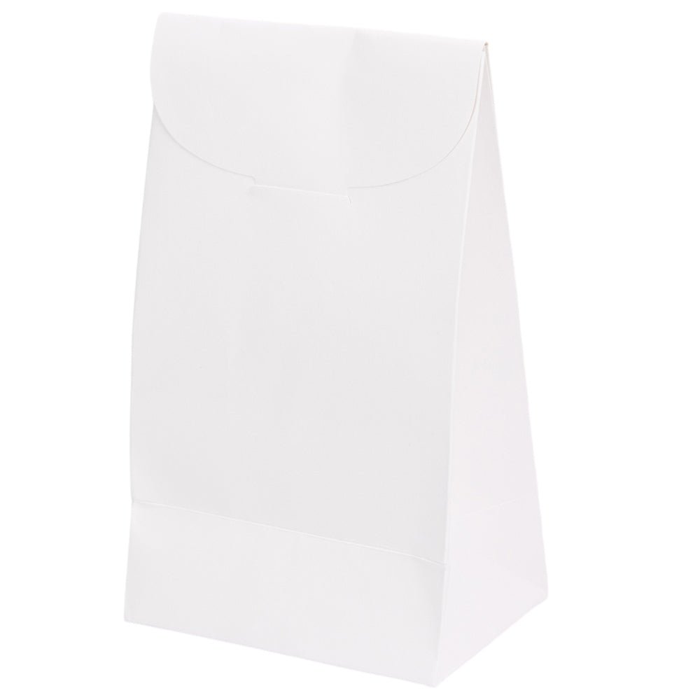 Pungă stand up cu închidere – alb (set 20 buc) 20x12x8cm - CraftUp