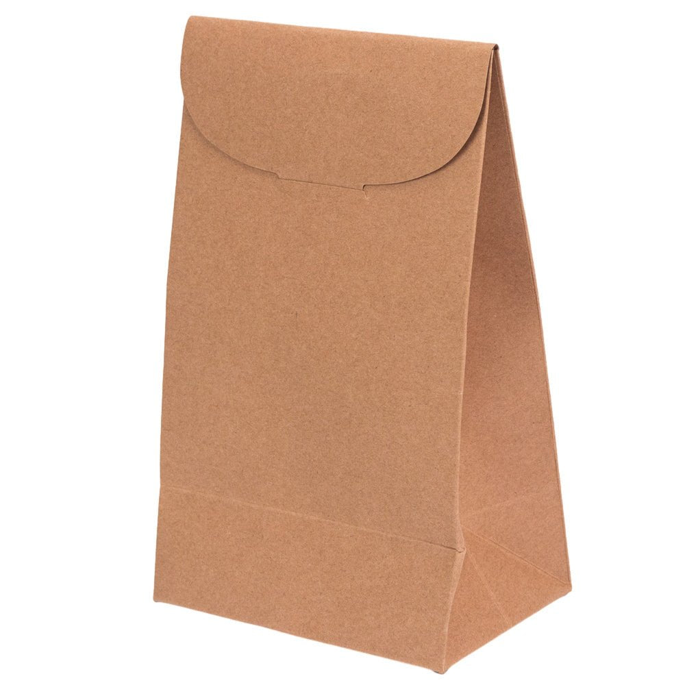 Pungă stand up cu închidere – kraft (set 20 buc) 20x12x8cm - CraftUp