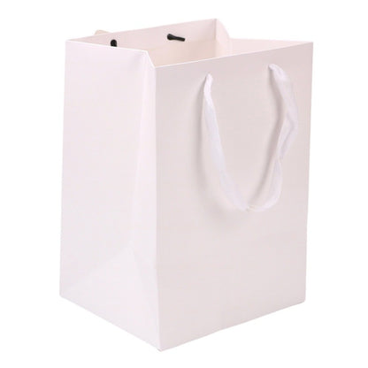 Pungi cadou cu fereastră și fundă - alb (set 12 buc) - CraftUp