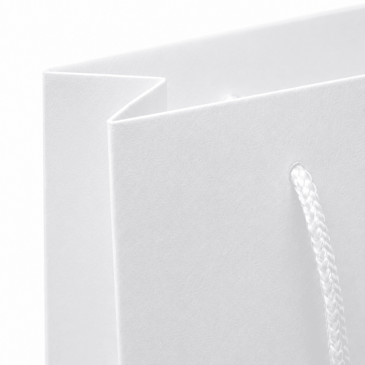Pungi cadou dreptunghiulare uni - alb (set 12 buc) - CraftUp