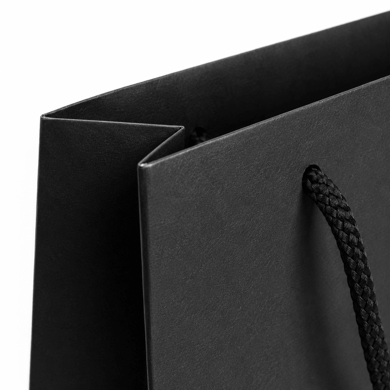 Pungi cadou dreptunghiulare uni - negru (set 12 buc) - CraftUp