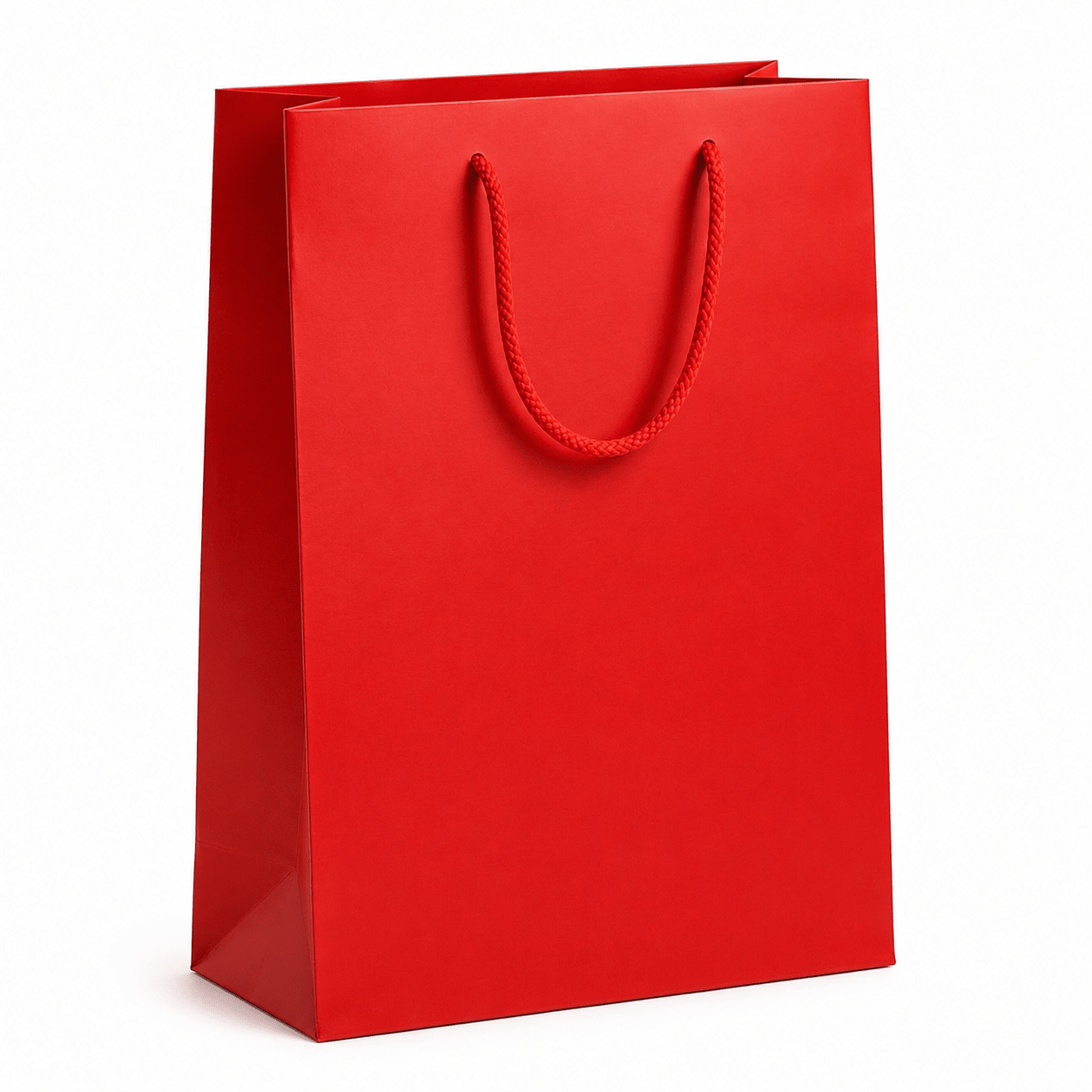 Pungi cadou dreptunghiulare uni - roșu (set 12 buc) - CraftUp