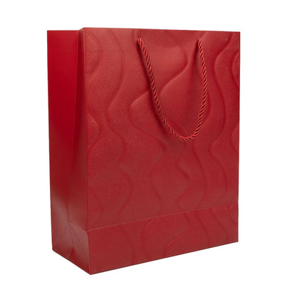 Pungi cadou model valuri aurii - vișiniu (set 12 buc) - CraftUp