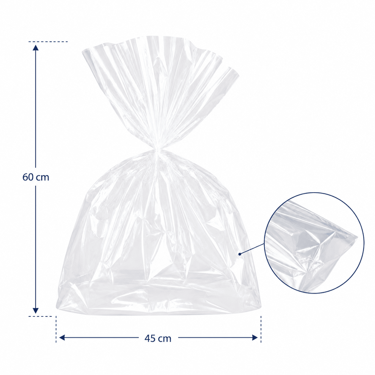 Pungi celofan pentru cadouri - transparent (set 100 buc) - CraftUp