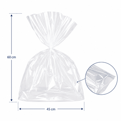 Pungi celofan pentru cadouri - transparent (set 100 buc) - CraftUp