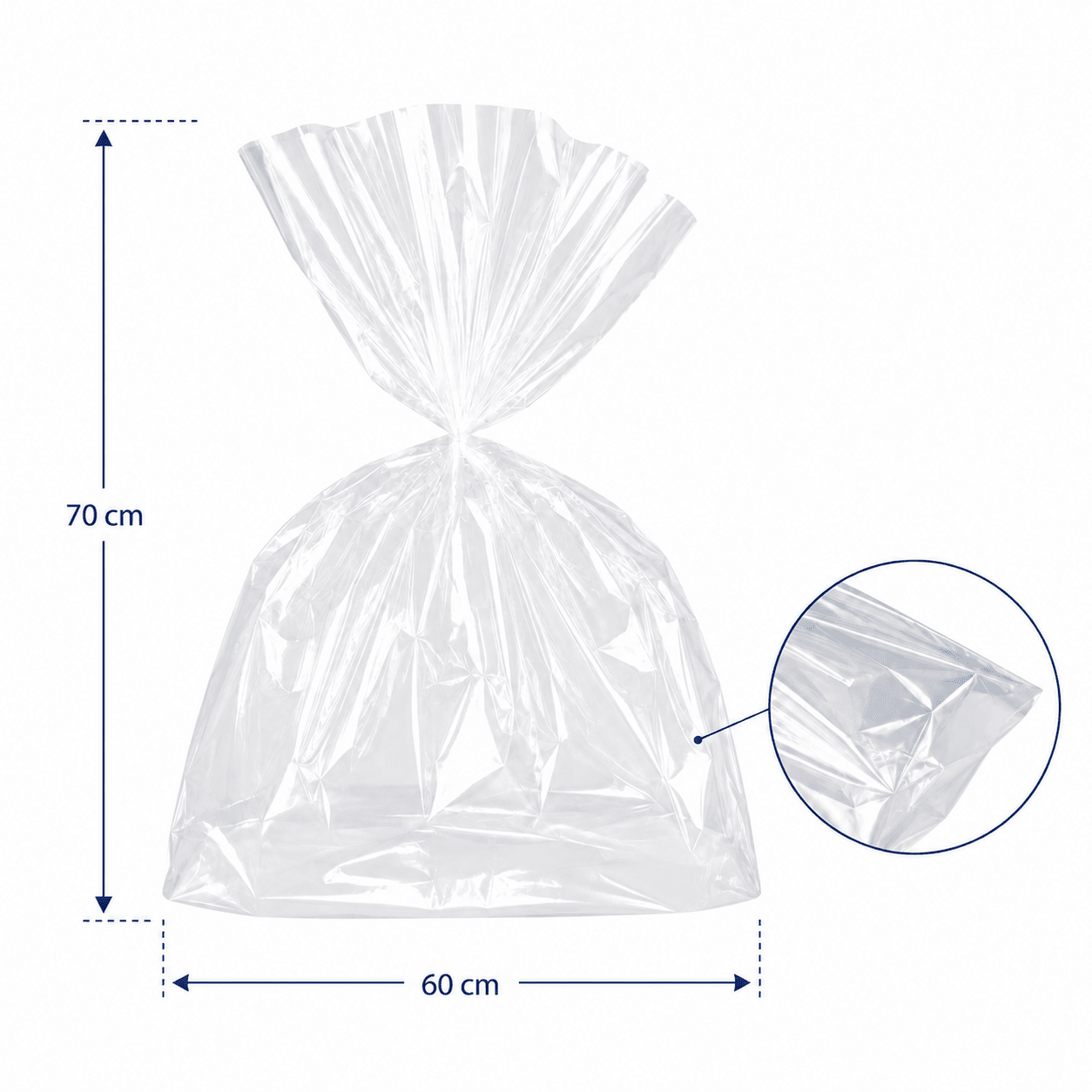 Pungi celofan pentru cadouri - transparent (set 100 buc) - CraftUp