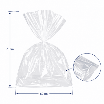 Pungi celofan pentru cadouri - transparent (set 100 buc) - CraftUp