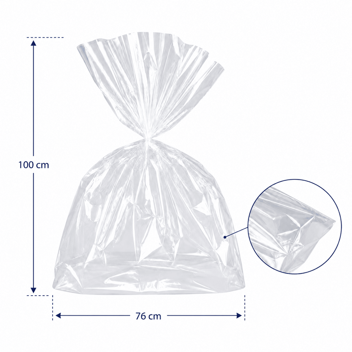 Pungi celofan pentru cadouri - transparent (set 100 buc) - CraftUp