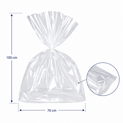 Pungi celofan pentru cadouri - transparent (set 100 buc) - CraftUp