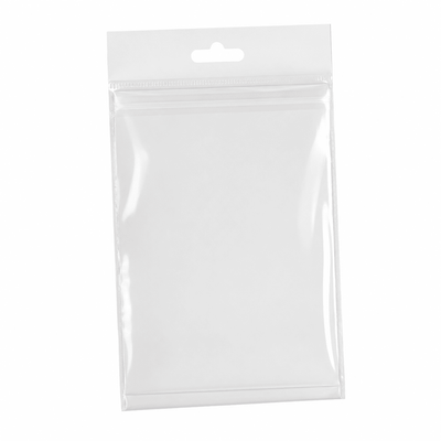 Pungi cu agățătoare și clapetă adezivă - transparent (set 1000 buc) - CraftUp