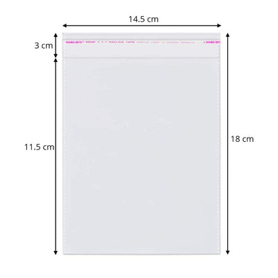 Pungi cu clapetă adezivă - lungimi între 2 și 40cm (set 1000 buc) - CraftUp