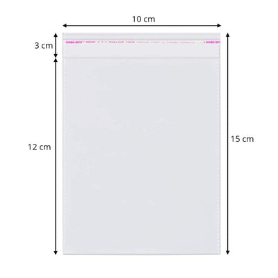 Pungi cu clapetă adezivă - lungimi între 2 și 40cm (set 1000 buc) - CraftUp