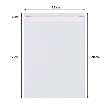 Pungi cu clapetă adezivă - lungimi între 2 și 40cm (set 1000 buc) - CraftUp