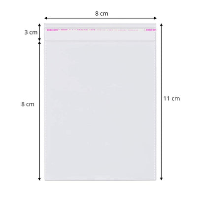 Pungi cu clapetă adezivă - lungimi între 2 și 40cm (set 1000 buc) - CraftUp