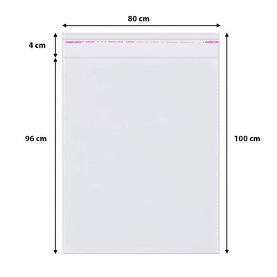 Pungi cu clapetă adezivă - lungimi între 45 și 100cm (set 100 buc) - CraftUp