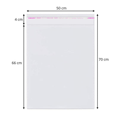 Pungi cu clapetă adezivă - lungimi între 45 și 100cm (set 100 buc) - CraftUp